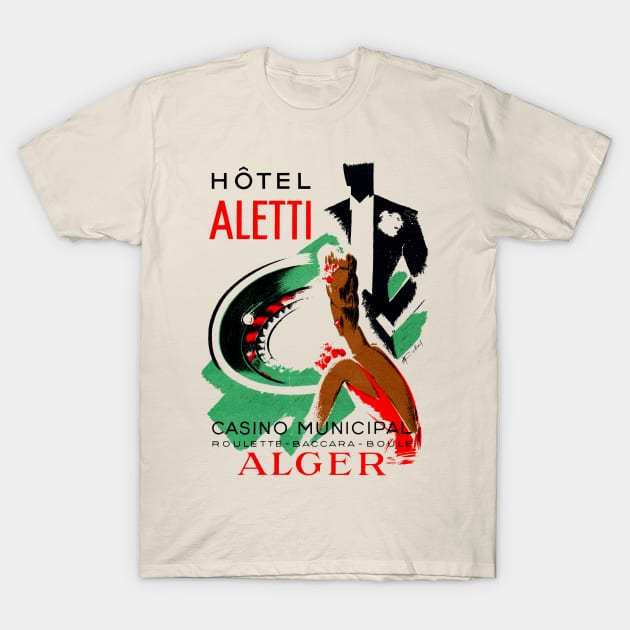 1935 Hotel Aletti Casino Algeria T-Shirt by historicimage